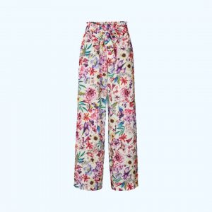 Vicky Pants, bukser med multi farvet blomster