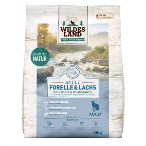 Wildes Land Cat Adult Salmon tørfoder, 400g