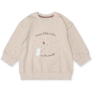 Finley little sister sweatshirt - Light brown melange