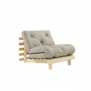 Karup Design Roots Sovesofa M. Madras 90x200 914 Linen/Fyrretræ