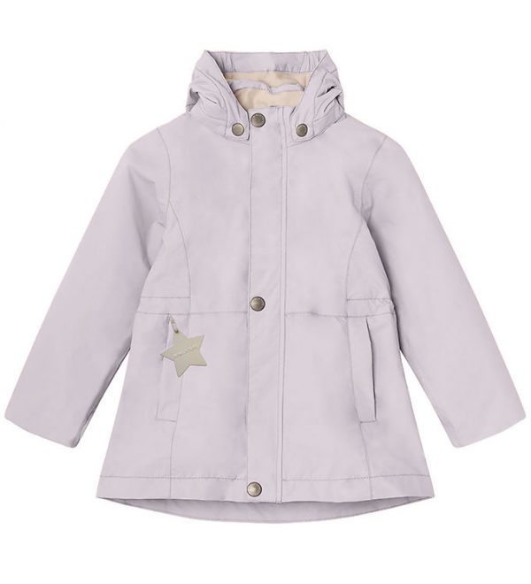 Mini A Ture Sommerjakke - Sila Fleece - Purple Raindrops