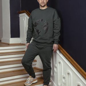 Plaein sweatshirt, Plaein, grøn - 140 - XXS+ - 10år