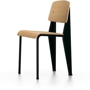 Vitra Standard Spisebordsstol Deep Black/Egetræ