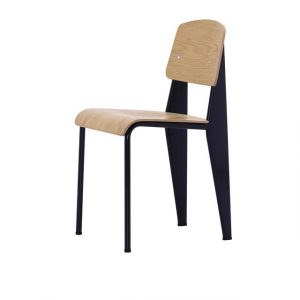 Vitra Standard Spisebordsstol Prouvé Bleu Marcoule/Egetræ