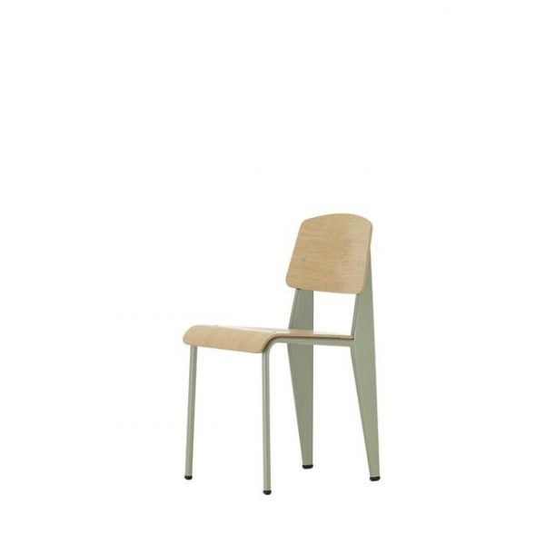 Vitra Standard Spisebordsstol Prouvé Gris Vermeer/Egetræ