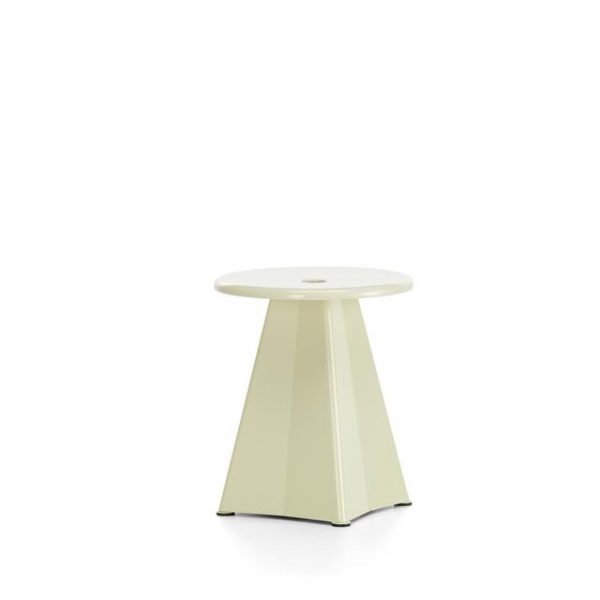 Vitra Tabouret Métallique Skammel Prouvé Blanc Colombe