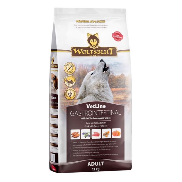 WolfsBlut VetLine Gastrointestinal mod maveproblemer, 12 kg