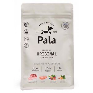 Pala Raw Dog Food Original (kylling/laks/okse), 1 kg