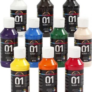 A-color - Blank Akrylmaling - 10x100ml