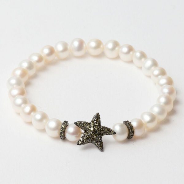 Armbånd til kvinder Lancaster JLA-BR-STAR-3-WH 16 mm