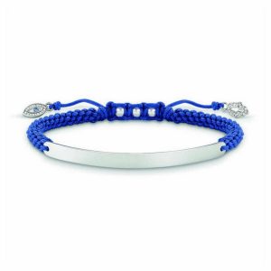 Armbånd til kvinder Thomas Sabo LBA0066-897-1 16 - 19 cm Sølvfarvet Blå 21 cm 14,5-21 cm