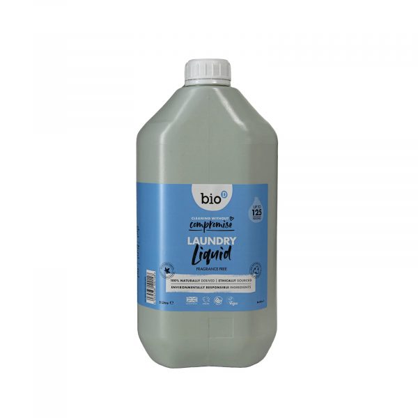 Bio-D - Miljøvenligt Flydende Vaskemiddel - Uden Duft, 5 Liter