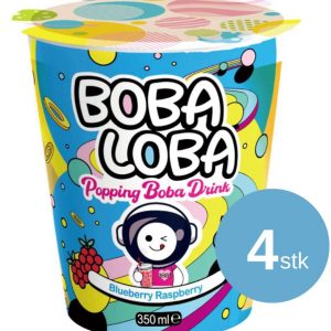 Boba Loba Drink Blueberry/Raspberry 4x350 ml