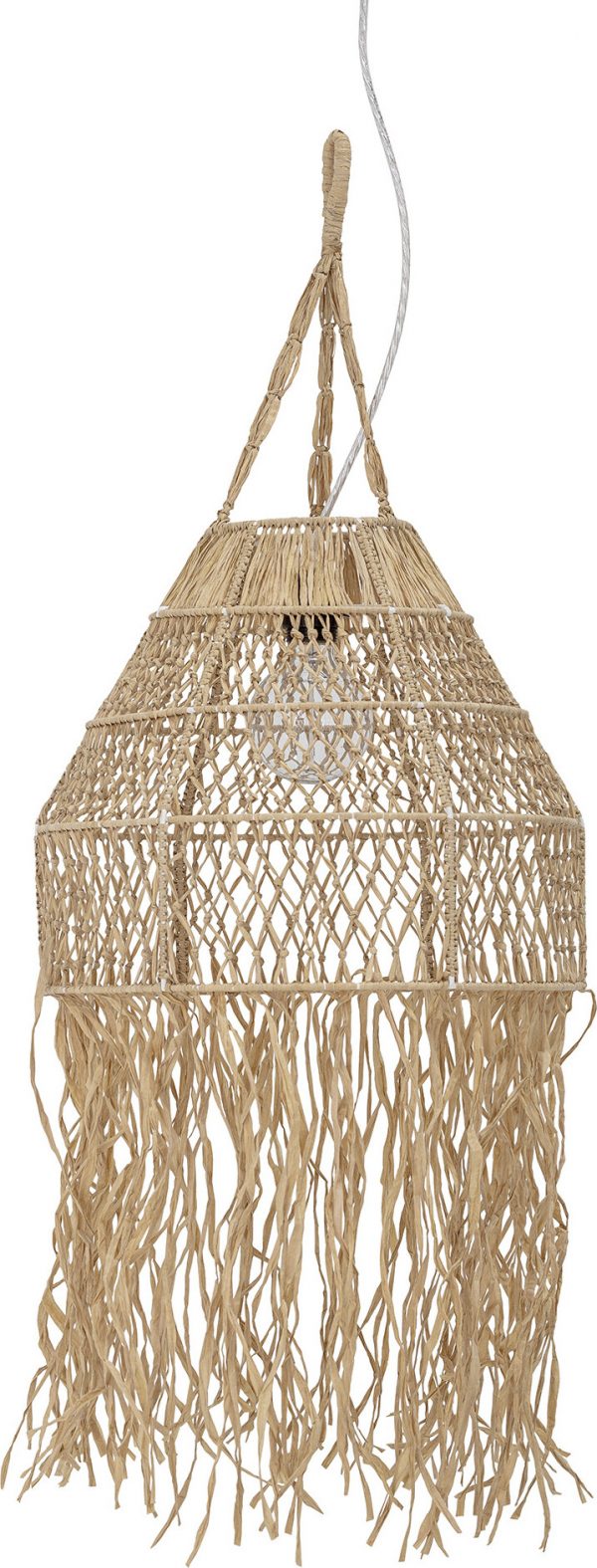 Creative Collection - Thora Pendel Flet Lampe - Natur - Raffia