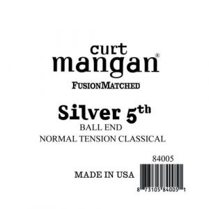 Curt Mangan 84005 løsÂ silver-woundÂ 5thÂ spanskÂ guitarstreng,Â ball-end