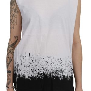 Dsquared2 Chic Sleeveless Cotton Crew Neck Top