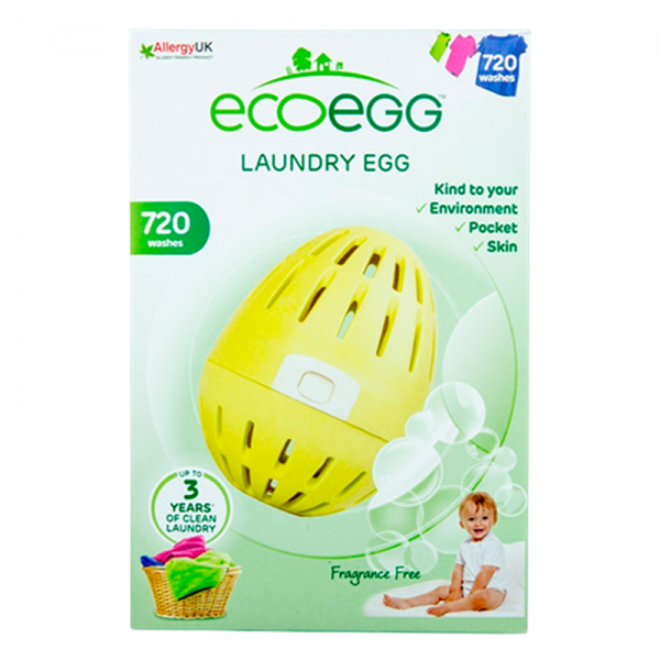 EcoEgg Vaskeæg Uden Duft - 720 Vaske (1 stk)