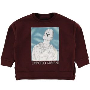 Emporio Armani Sweatshirt - Bordeaux m. Print