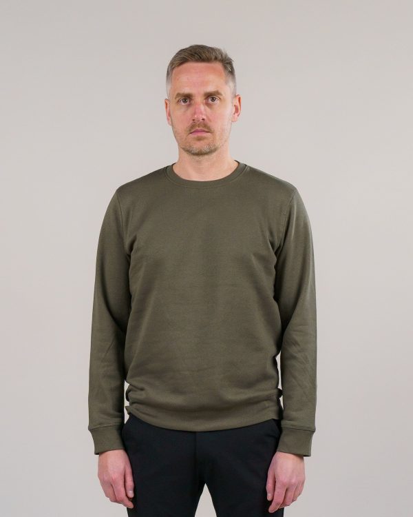 Errant Sweatshirt - Oliven Grøn - Størrelse S