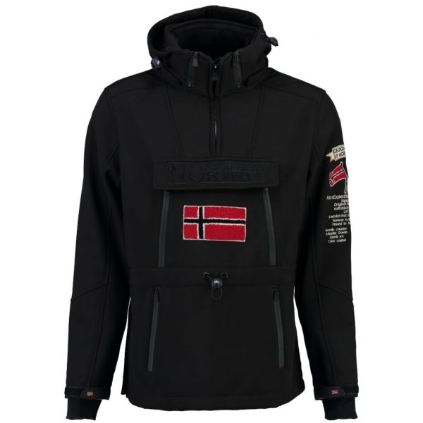 Geographical Norway Herre Anorak Softshell Jakke Tuilding - Black