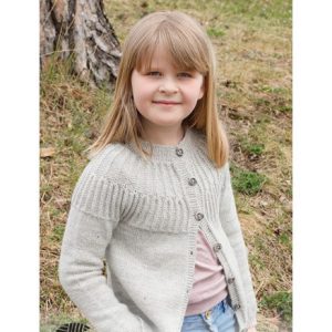 Hermine Jacket by DROPS Design - Cardigan Strikkeopskrift str. 2-12 år - 2 år