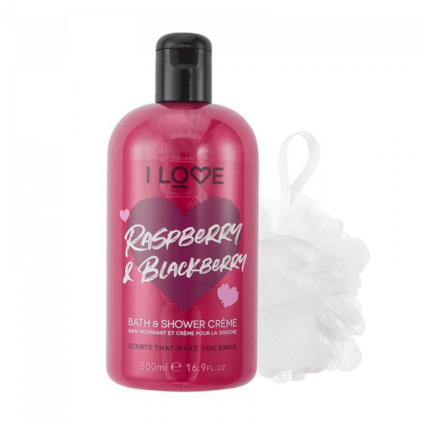 I Love Cosmetics Raspberry & Blackberry Bath Time Treats 500 ml + 1 stk