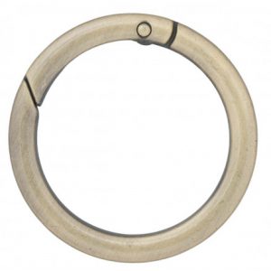 Infinity Hearts O-ring/Endeløs ring med Åbning Messing Antik bronze Ø3