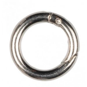 Infinity Hearts O-ring/Endeløs ring med Åbning Messing Sølv Ø20mm - 5