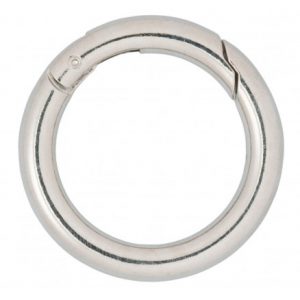 Infinity Hearts O-ring/Endeløs ring med Åbning Messing Sølv Ø38mm - 5