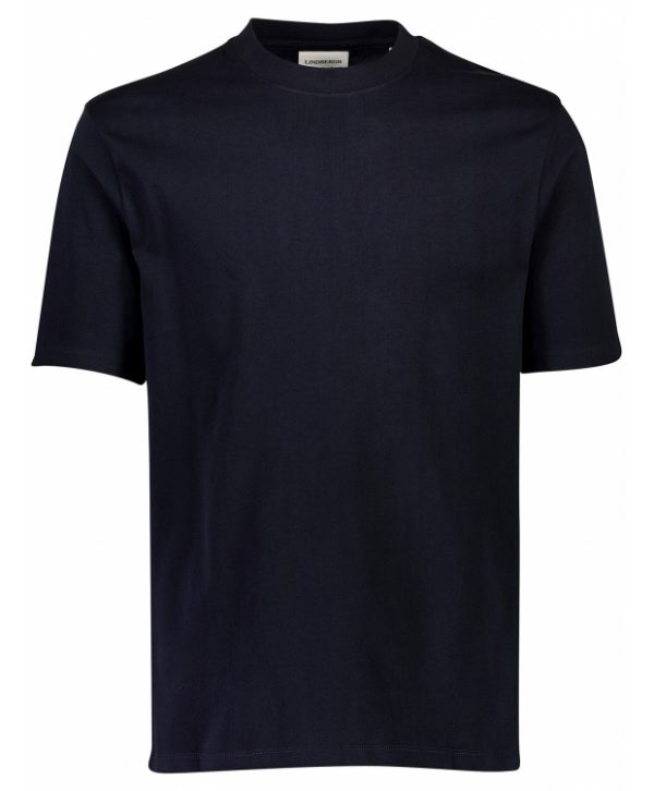 Lindbergh O-neck T-shirt i navy til herre