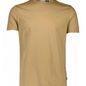 Lindbergh O-Neck T-Shirt i sandfarve til herre