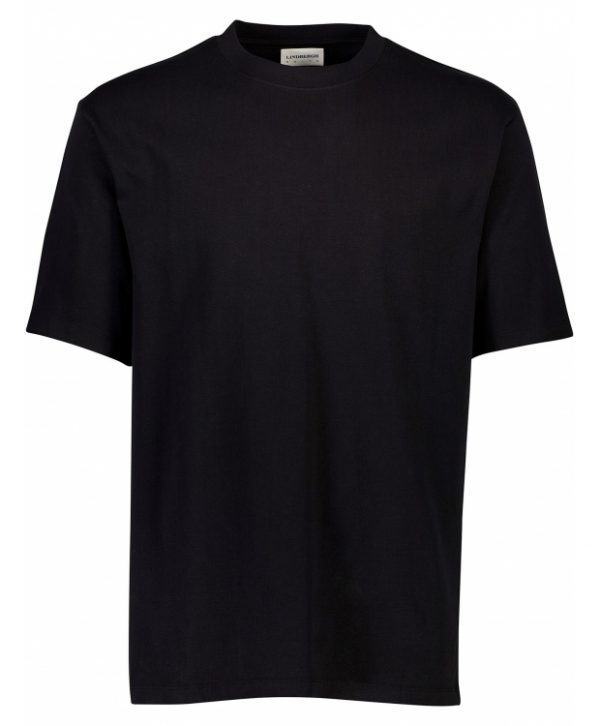 Lindbergh O-neck T-shirt i sort til herre