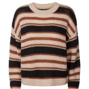 Lollys Laundry Jumper - Terry - Creme Stripe