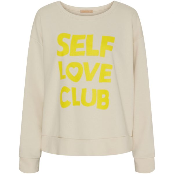 Marta Du Chateau dame sweatshirt MdcLuciana - Burro/Yellow Print