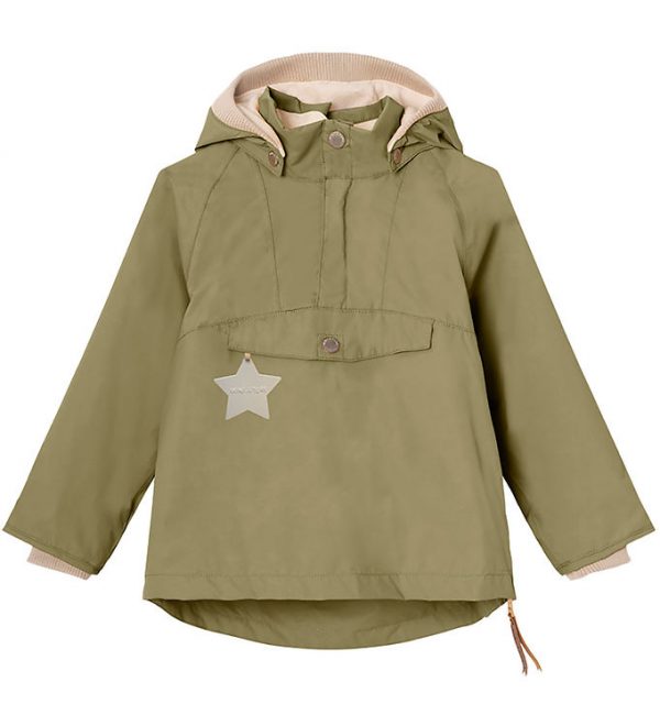 Mini A Ture Sommerjakke - Vitorio Fleece Anorak - Aloe Green