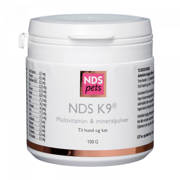 NDS K9 Multivitamin/mineral Hund og Kat 100 gr.