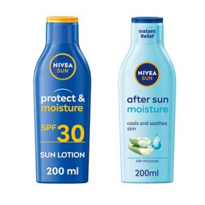 Nivea Sun Protect & Moisture Sun Lotion SPF30 & Moisturising After Sun Lotion 200 ml + 200 ml