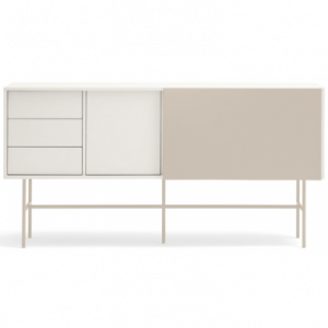 Nube sideboard i metal og melamin B180 cm - Sand/Creme