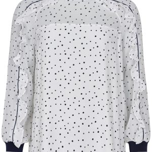 Nümph Nuailish Bluse, Farve: Hvid, Størrelse: 38, Dame