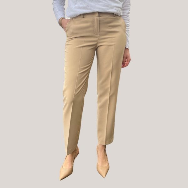 P9990021R trousers, suit bukser i mørk beige