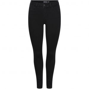 PIECES dame jeans PCDELLY - Black Denim