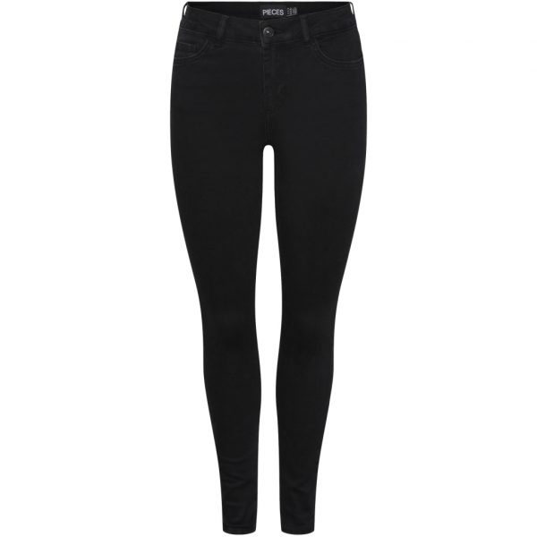 PIECES dame jeans PCDELLY - Black Denim