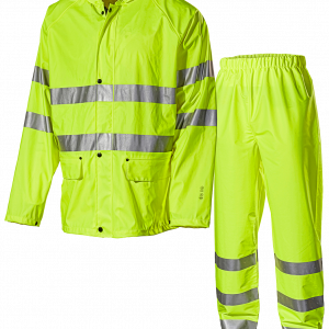 Regnsæt Jakk+Buks 2211PU Hi-Viz Gul Str. S