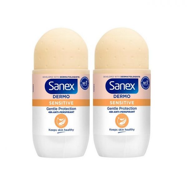 Sanex - Dermo Sensitive Roll On Deodorant Duo - 2 x 50 ml