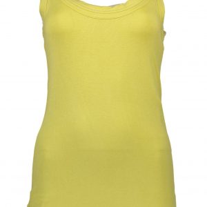 Silvian Heach Chic Yellow Lace-Insert Tank Top