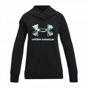 Sweatshirt med hætte til piger Under Armour Rival Sort 8 år