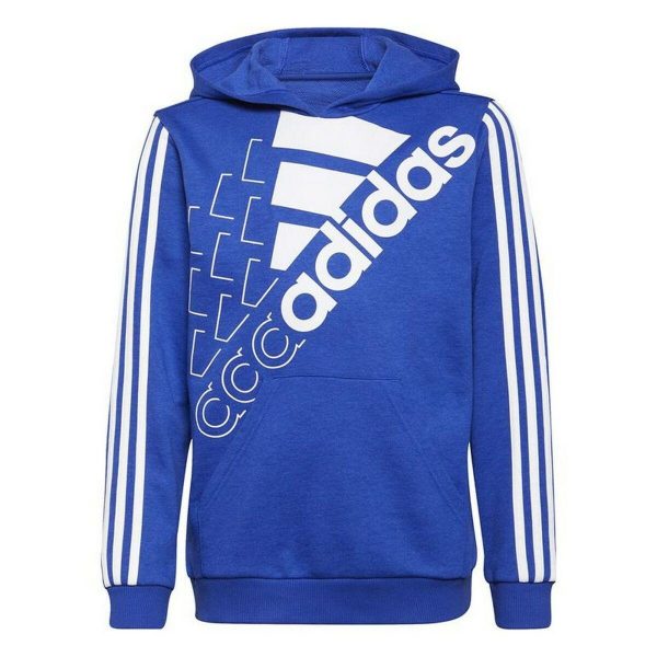 Sweatshirt til Børn Adidas Essentials Logo K Blå 7-8 år