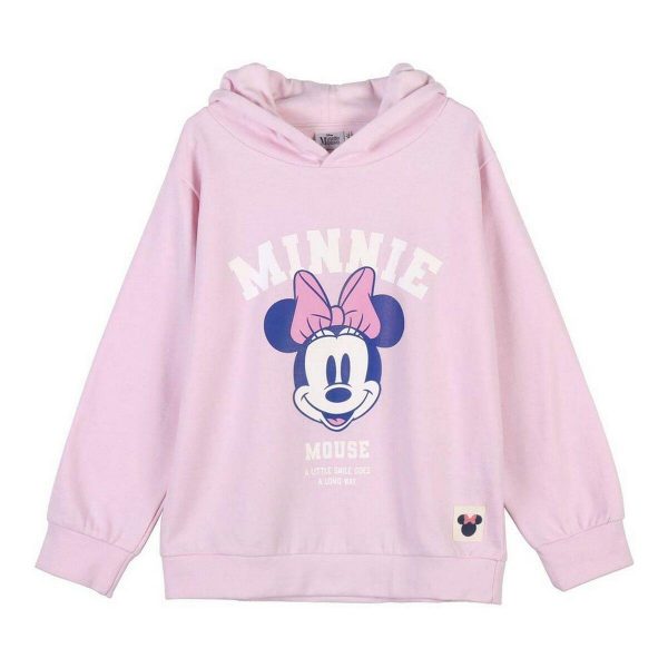 Sweatshirt til Børn Minnie Mouse Pink 12 år