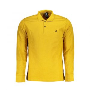 U.S. Grand Polo Classic Yellow Cotton Polo with Embroidery