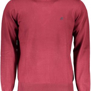 U.S. Grand Polo Crimson Nylon Round Neck Sweater